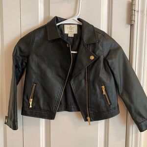 Kate Spade Kids Faux Leather Jacket-Size 6